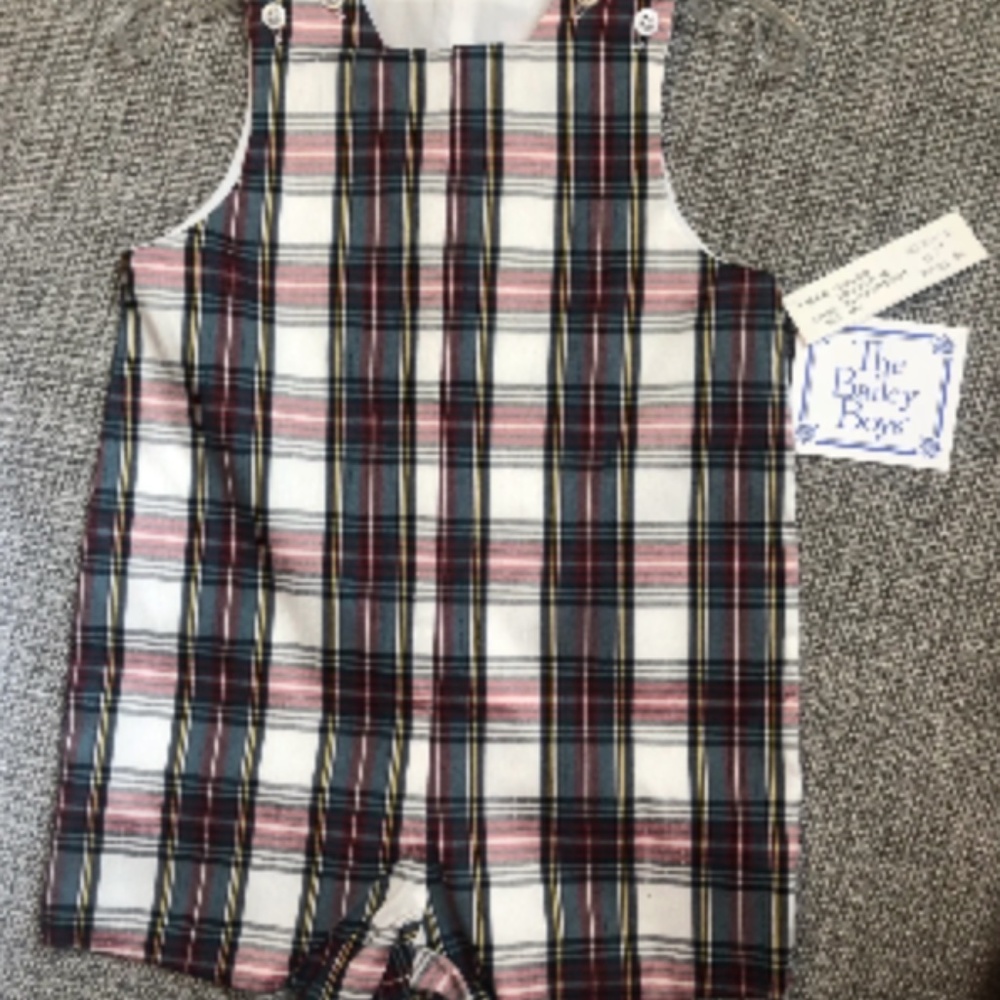 The Bailey Boys Holiday Plaid John John Short